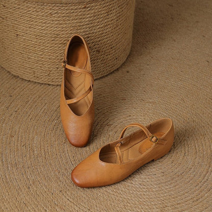 Elora Leather Flats Caliboot