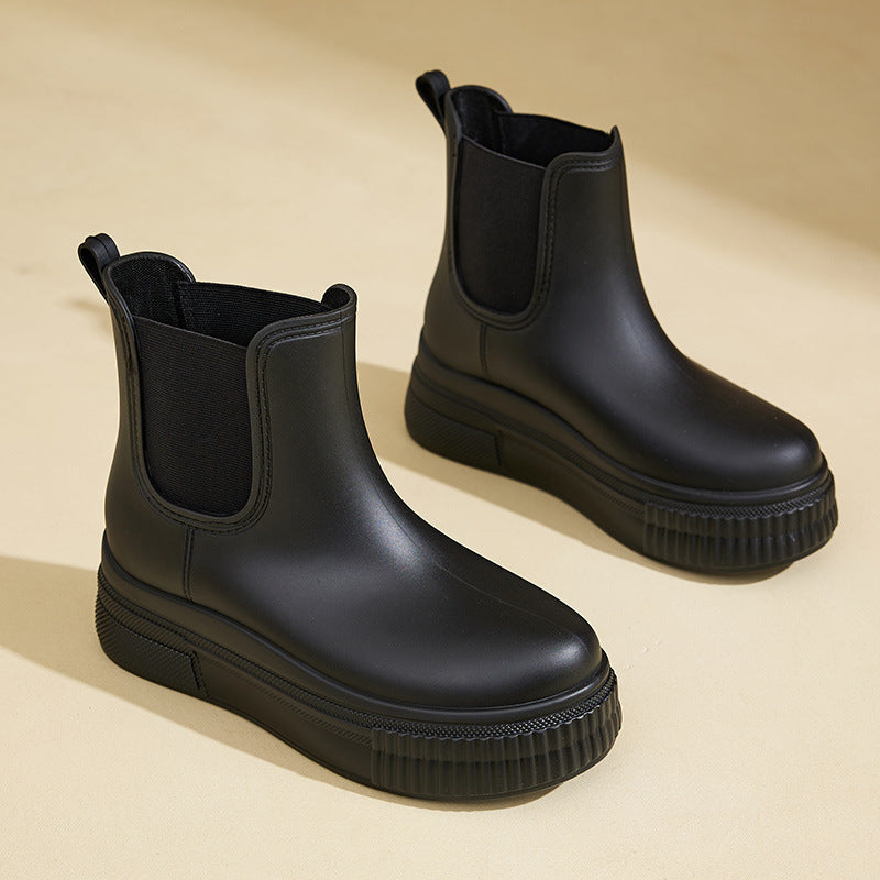 Women's Elastic Ankle Boots Platform Style