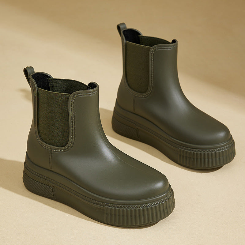 Women's Ankle Boots Platform Elastic Sides - Vonnera