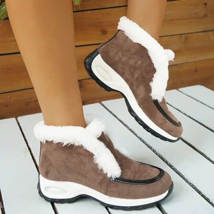 Women's Low Ankle Boots Slip On Platform