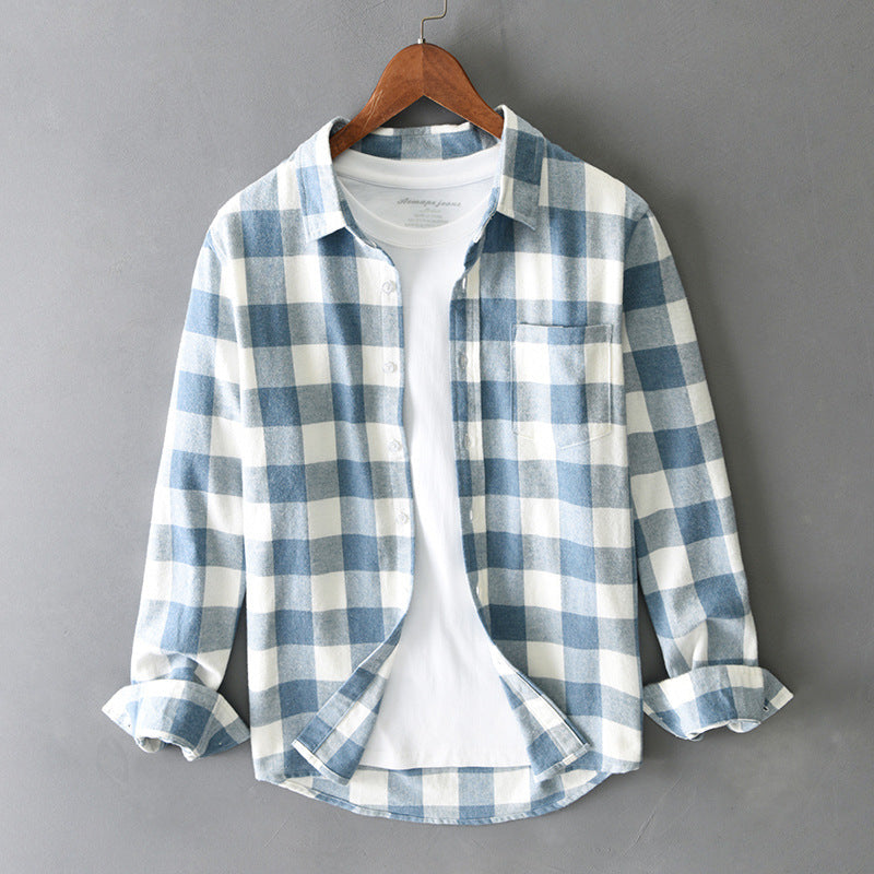 Men's Relaxed Fit Plaid Shirt Casual Comfortable - Vonnera