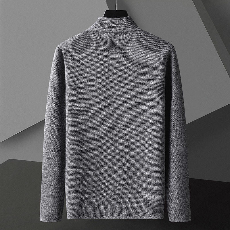 Men's Cardigan Button Front Pocket Design