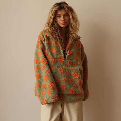 Women's Floral Pattern Sweater