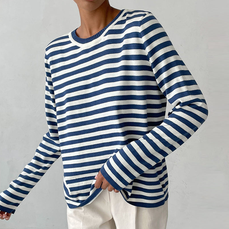 Elegant Striped Summer T-Shirt - Vonnera