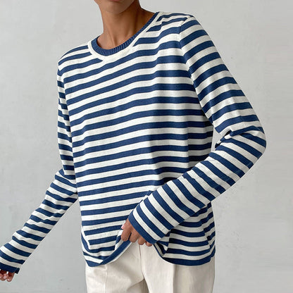 Elegant Striped Summer T-Shirt - Vonnera