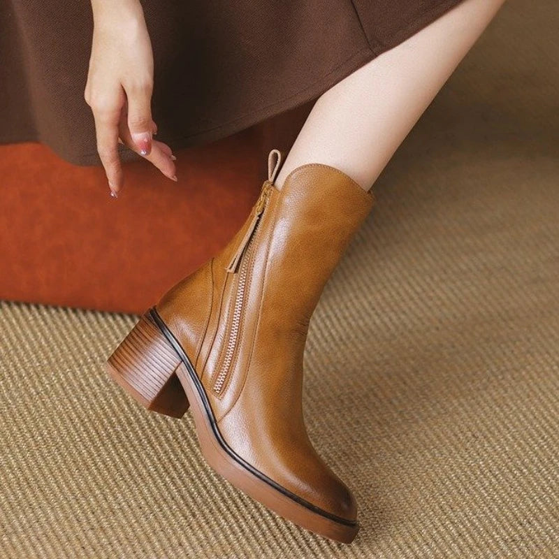 Marina Zip-Ankle Boot Caliboot