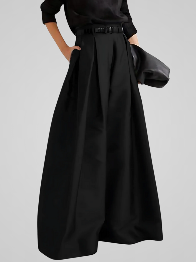 Women's High-Waisted Long Skirt Formal Autumn Wear