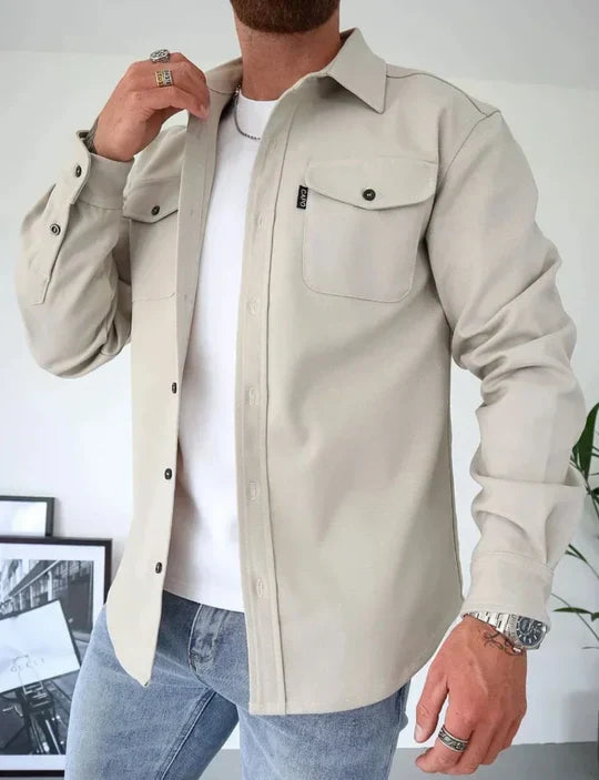 Men's Classic Utility Shirt Long-Sleeve Cotton