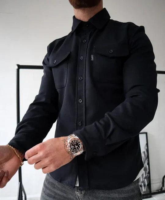 Men's Classic Utility Shirt Long-Sleeve Cotton