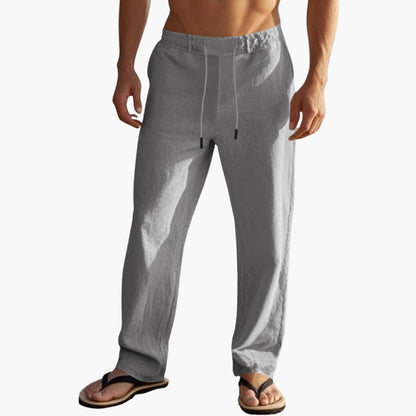 Men's Beach Pants Elastic Waist Drawstring