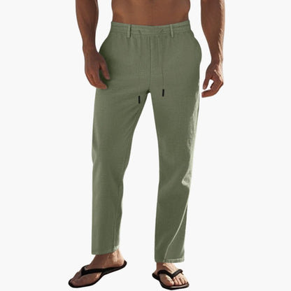 Men's Beach Pants Elastic Waist Drawstring