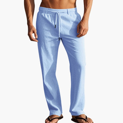 Men's Beach Pants Elastic Waist Drawstring