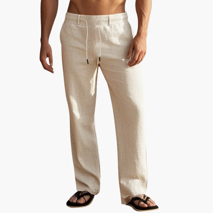 Men's Beach Pants Elastic Waist Drawstring