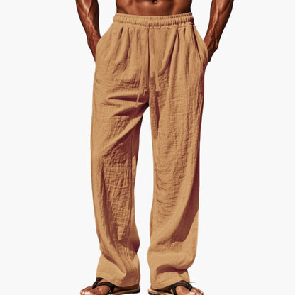Men's Beach Trousers Elastic Waist Side Pockets