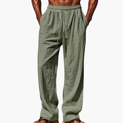 Men's Beach Trousers Elastic Waist Side Pockets