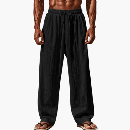 Men's Beach Trousers Elastic Waist Side Pockets
