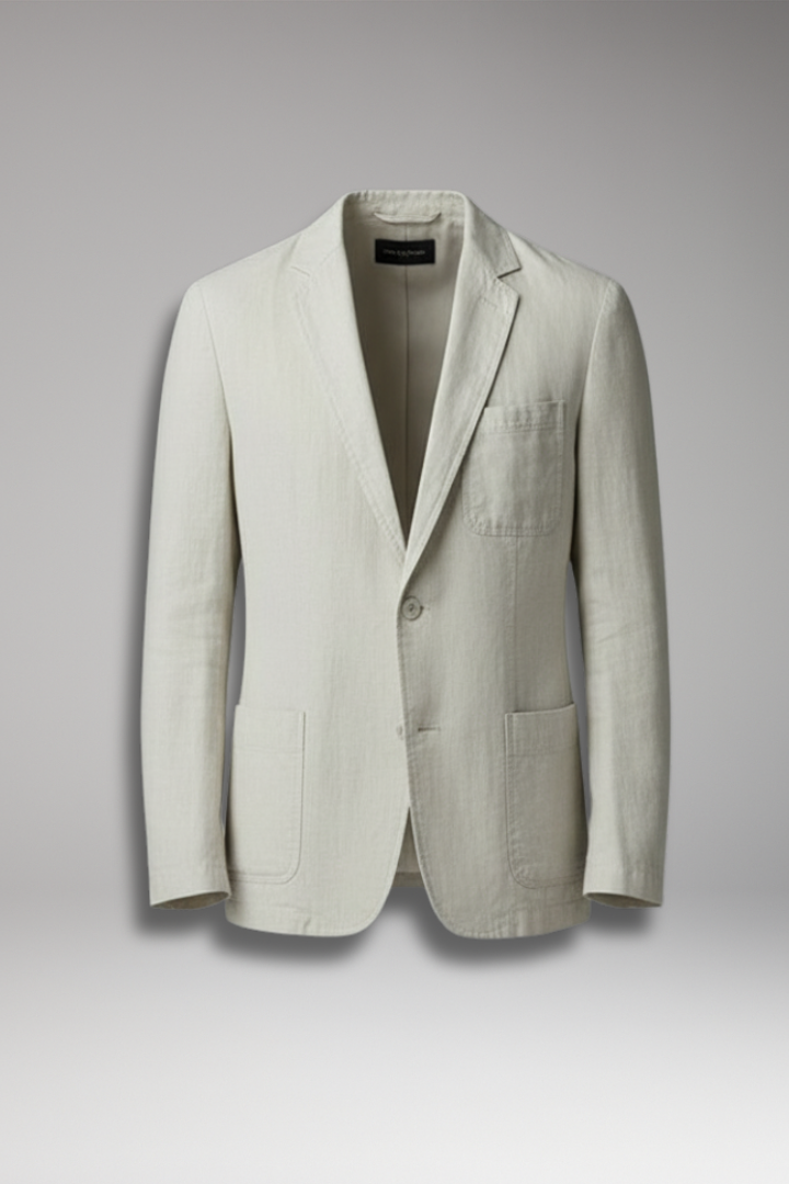 Men's Blazer Jacket Button Front Pockets - Vonnera