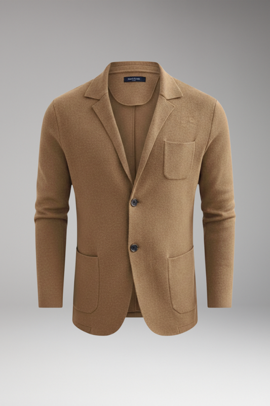 Men's Lapel Collar Blazer Front Closure - Vonnera