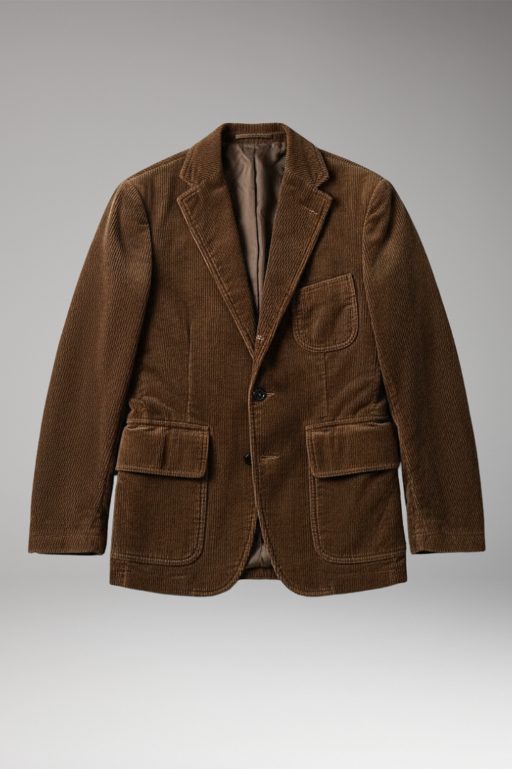 Men's Blazer Notch Lapel Button Front - Vonnera