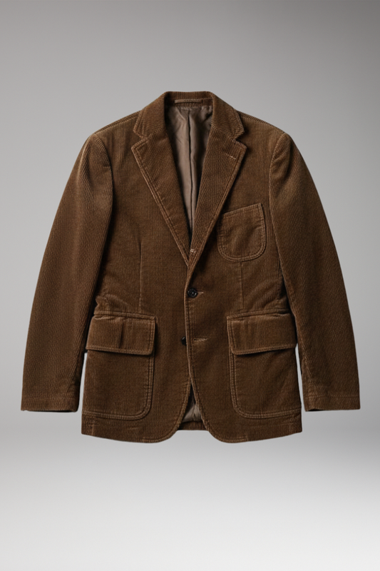 Men's Blazer Notch Lapel Button Front - Vonnera