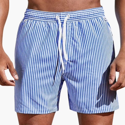 Men's Board Shorts Elastic Waist Striped - Vonnera