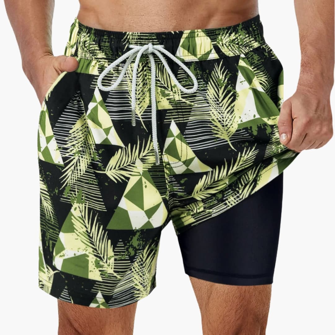 Men's Board Shorts Mesh Lining Pockets