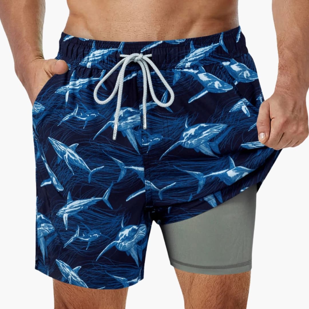 Men's Board Shorts Mesh Lining Pockets