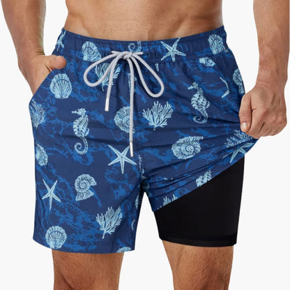 Men's Board Shorts Mesh Lining Pockets