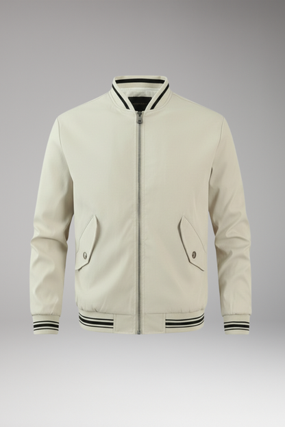 Men's Bomber Jacket Elastic Cuffs Functional Pockets - Vonnera