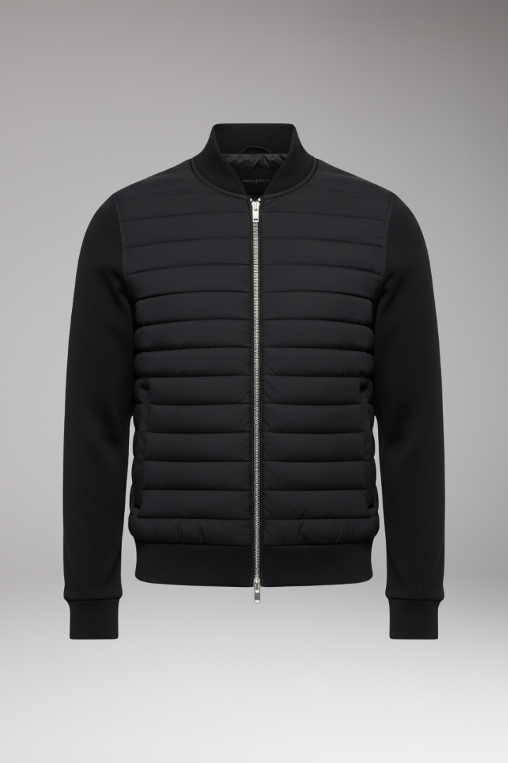 Men's Padded Bomber Jacket Elastic Cuffs - Vonnera