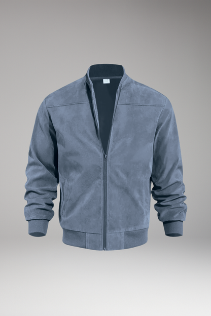 Men's Bomber Jacket Ribbed Hem Textured - Vonnera