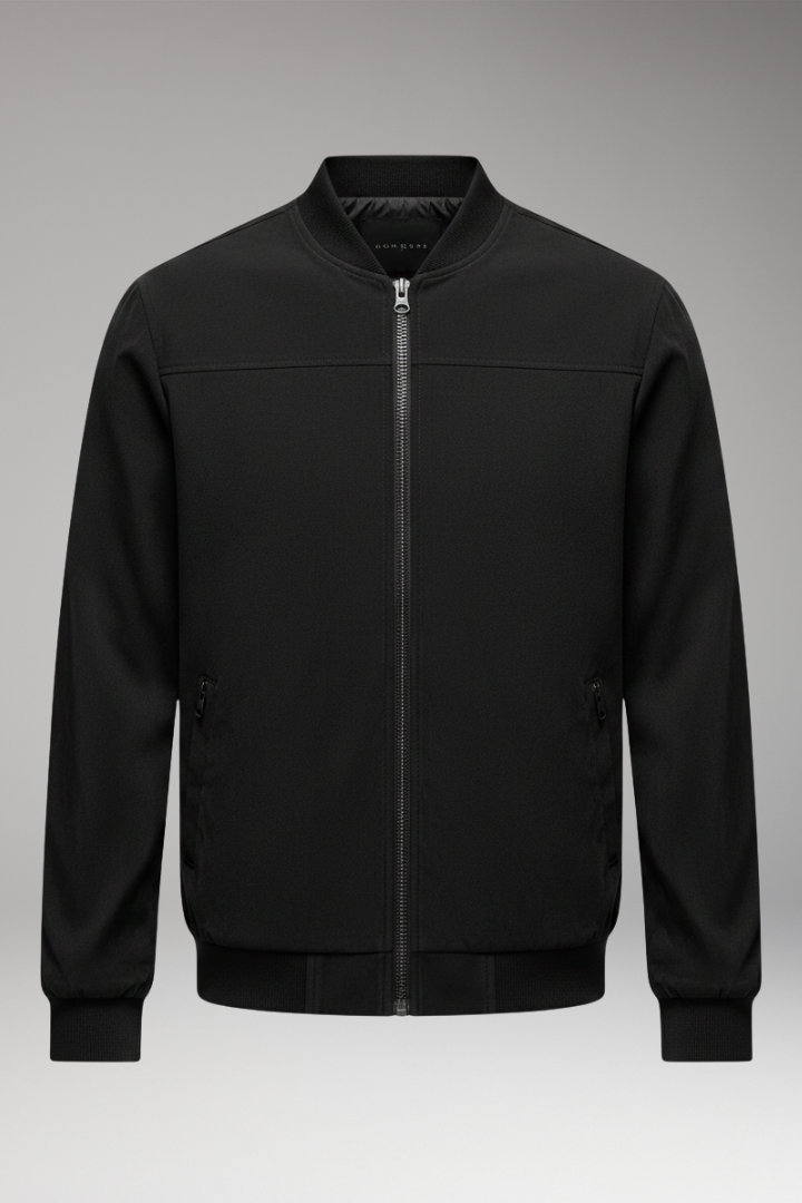 Men's Bomber Jacket Sporty Cut Practical Pockets - Vonnera