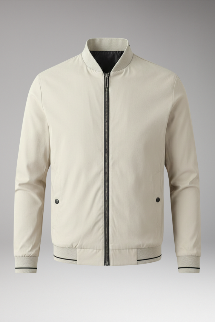 Men's Bomber Jacket Sporty Elastic Cuffs - Vonnera