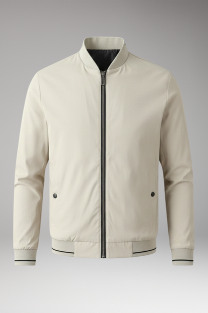 Men's Bomber Jacket Sporty Elastic Cuffs - Vonnera
