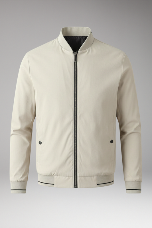 Men's Bomber Jacket Sporty Elastic Cuffs - Vonnera