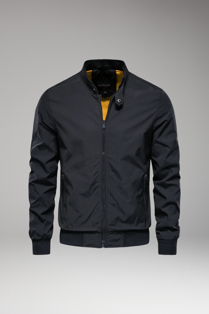 Men's Bomber Jacket Zipper Closure - Vonnera