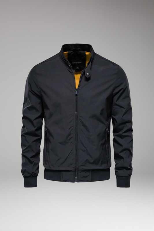 Men's Bomber Jacket Zipper Closure - Vonnera