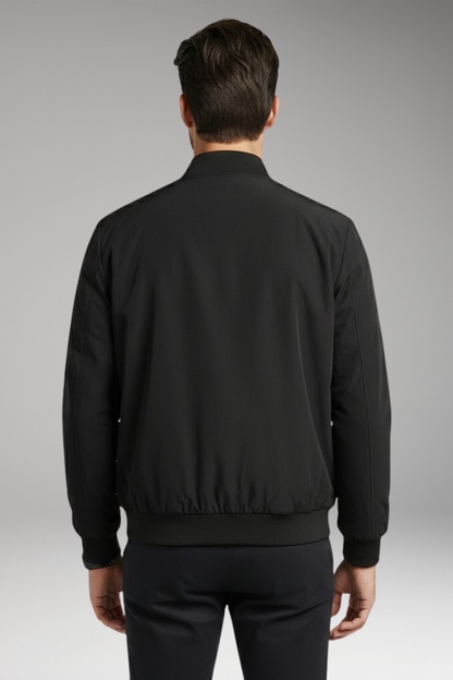 Men's Bomber Jacket Zipper Stand-Up Collar