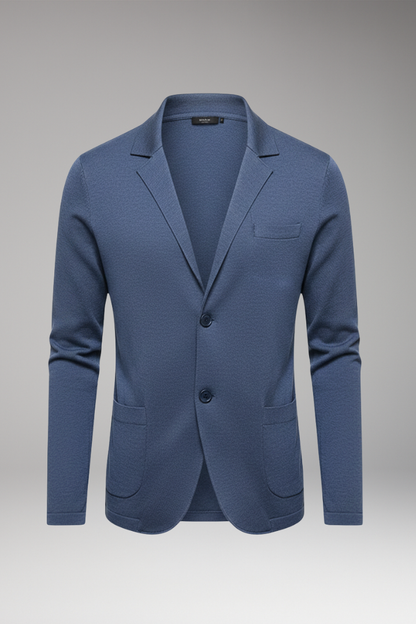 Men's Blazer Cardigan Notched Collar Button Closure - Vonnera