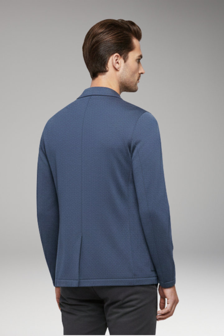 Men's Blazer Cardigan Notched Collar Button Closure
