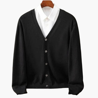 Men's V-Neck Cardigan Classic Knit - Vonnera