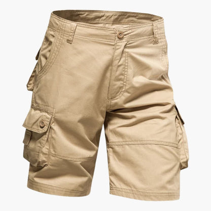 Men's Cargo Shorts Button Closure Flap Pockets - Vonnera