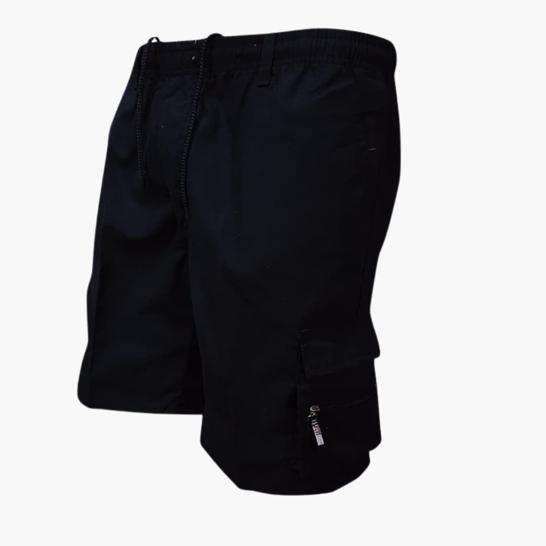 Men's Cargo Shorts Knee-Length Cotton Drawstring Beige