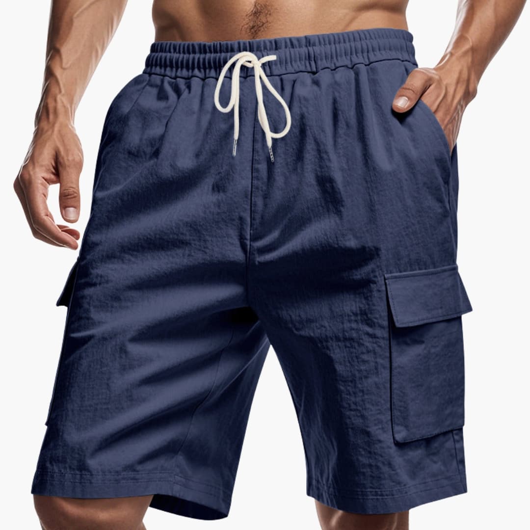 Men's Cargo Shorts Drawstring Pockets