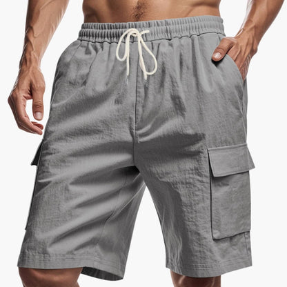 Men's Cargo Shorts Drawstring Pockets