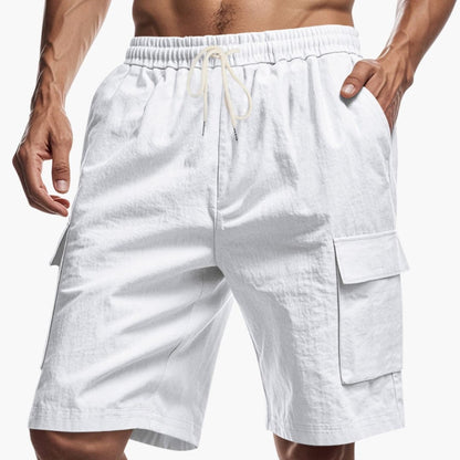 Men's Cargo Shorts Drawstring Pockets