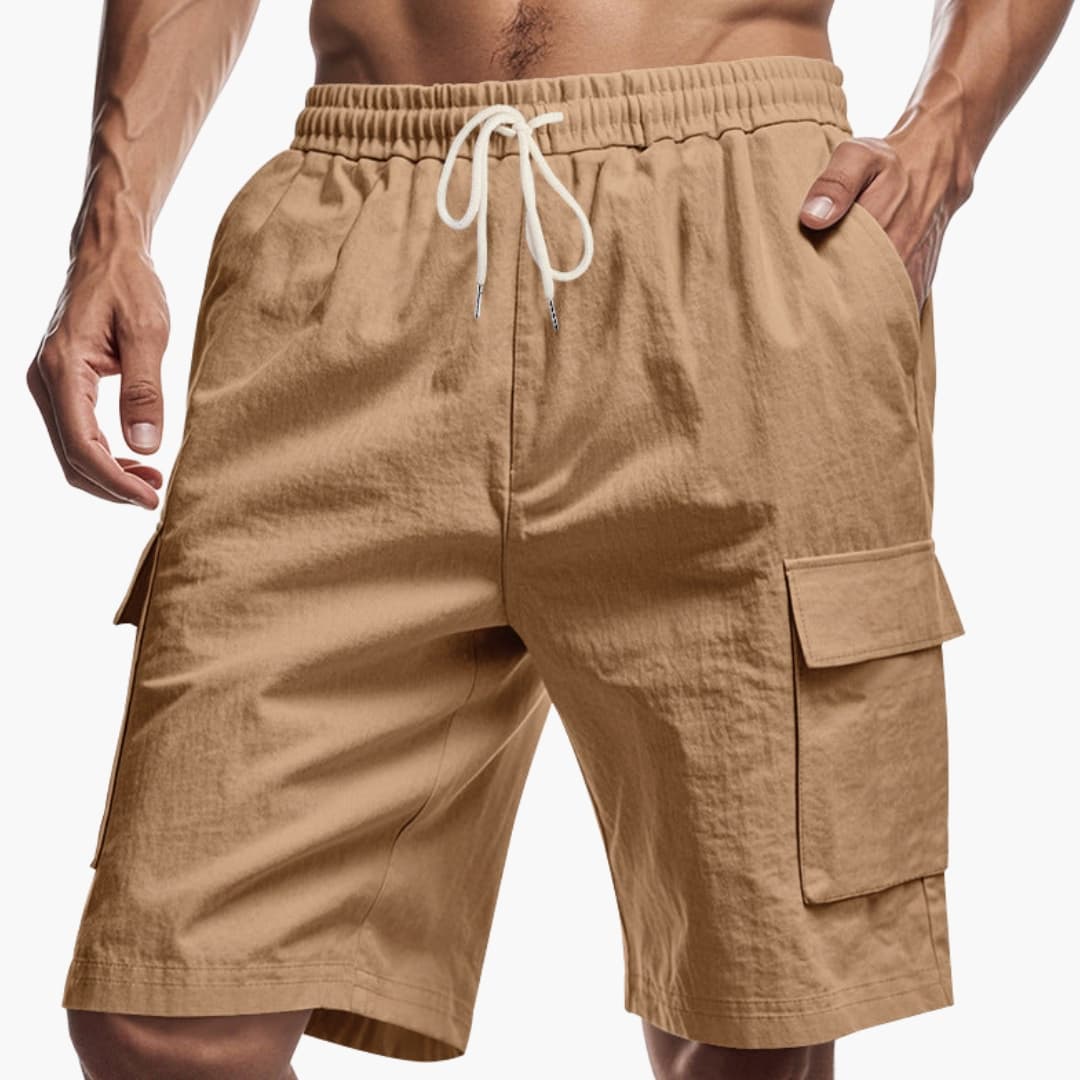 Men's Cargo Shorts Drawstring Pockets - Vonnera