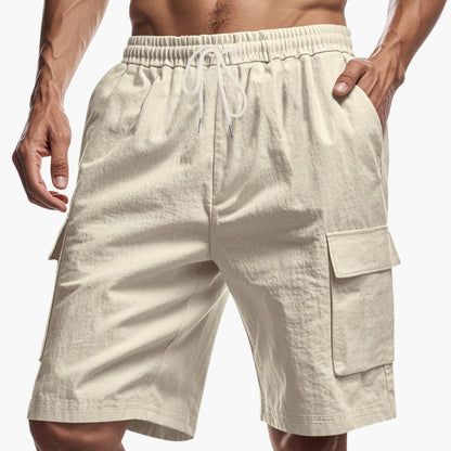 Men's Cargo Shorts Drawstring Pockets