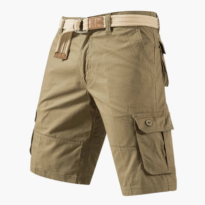 Men's Elastic Waist Cargo Shorts Multi-Pocket