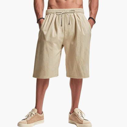 Men's Cargo Shorts Elastic Waist Multi-Pocket